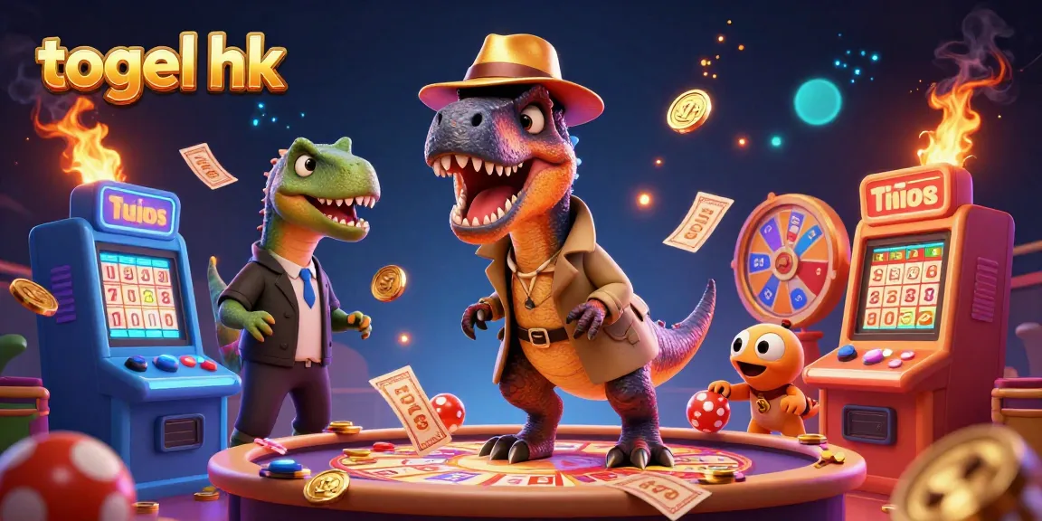 Menang dalam togel hk dengan ilustrasi 3D yang dinamis dan warna cerah, menunjukkan pelanggaran dan strategi.