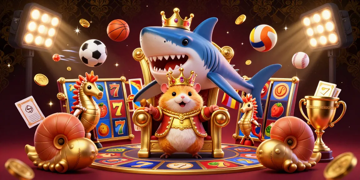 Experience the excitement of toto123 login slot with a vibrant, detailed 3D casino illustration filled with dynamic gaming elements.