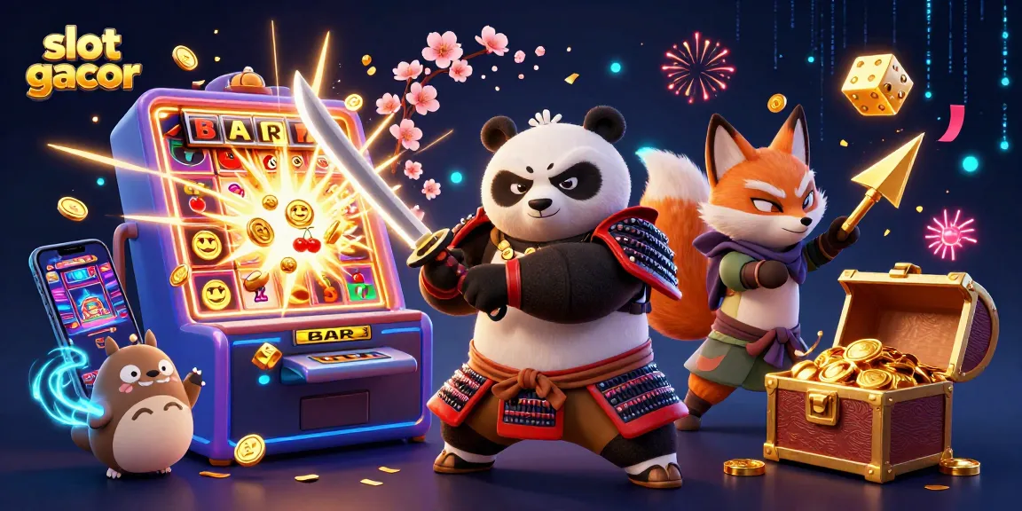Slot gacor yang menarik dengan karakter samurai panda dan ninja rubah, menciptakan pengalaman bermain yang mengasyikkan.
