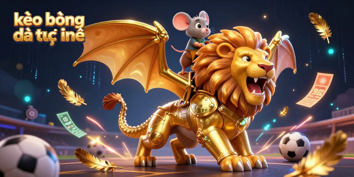 Join the action in kèo bóng đá trực tuyến with vibrant stadium scenes and dynamic betting elements.