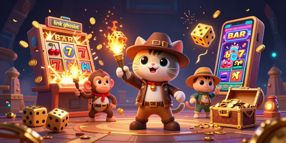 Mainkan link gboslot dan temukan artefak kasino emas dalam ilustrasi kasino yang dinamis.